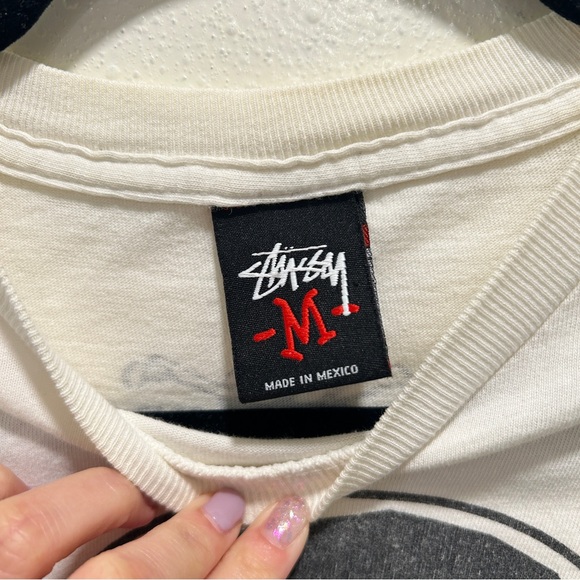 Stussy x Kostas Seremetis White Skull Graphic T-Shirt Size M - Picture 4 of 9